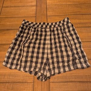 Free People Get Free Seersucker Pull On Short - L